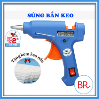 súnɡ bắn keo nến silicon kèm 5 cây keo nến - Máy bắn keo nến loại 1 20W nhỏ gọn làm đồ handmade Br 0