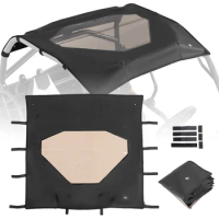 Waterproof UV-Protect Canvas Roof Top 7000-2604B0 for CF-MOTO ZFORCE 500/800 Trail EX,1000 Sunshade Soft Top w/ Transparent Film