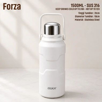 ISUKA Forza 1500ML Tumbler Premium Termos Jumbo Stainless Botol Minum Camping Outdoor Bahan Anti Kar
