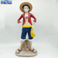 29cm Anime One Piece Large Collection Pvc Figuretoys Model Luffy Ace Sanji Sauron Resin Doll Desktop Decoration Creative Gift