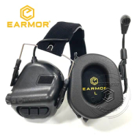 EARMOR M32 MOD3 Tactical Headset Headphone Hearing Protection Shooting Earmuffs with Microphone Sound Amplification