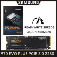 SAMSUNG 970 EVO Plus SSD 250G 500G 1TB 2TB NVMe PCIe 3.0 M.2 2280 3500MB/S Solid State Drives for Laptop PC Notebook Computer