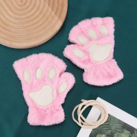[ Racun Lingerie ] Sarung Tangan Gloves Wanita Cutie Lucu Winter Fingerlass Model Karakter Cat Kucin
