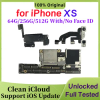 Free Shipping Original Mainboard For iPhone XS Clean iCloud Motherboard With or NO Face ID 64g 256g 512g Main Logic Board Plate
