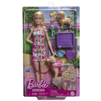 Barbie芭比 - 照護寵物組 小狗輪椅版