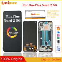 6.43'' Original AMOLED For Oneplus Nord 2T Nord2T CPH2399 CPH2401 LCD Display Touch Screen Digitizer Assembly
