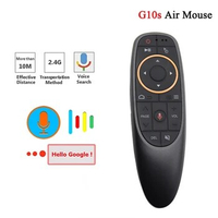 G10S 2.4G Wireless Gyroscope Air Mouse Voice Remote Control IR Learning for H96 MAX X88 PRO X96 MAX Android TV Box HK1