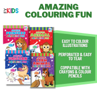 AMAZING COLOURING FUN - 4 SERIES - COLOURING BOOK - BOOK FOR KIDS - BOOK COLOUR Buku