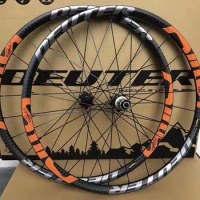 2018 New Mountain Bike Carbon Wheelset 26 / 27.5 ER Cycling MTB Bicycle Clincher Wheel 6 Color Compatible QR Axle Hubs Bike Part