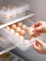 可疊加冰箱帶蓋雞蛋收納盒廚房食物保鮮盒雞蛋格鴨蛋盒雞蛋盒 交換禮物