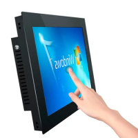 12.1 Inch Industrial Tablet PC Panel Buckle Embedded All-in-one Computer with Resistive Touch Screen Built-in WiFi Win10 Pro