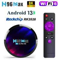Android TV Box H96MAX RK3528 4GB RAM 128GB ROM Android Box Support 2.4G/5.8G WiFi6 BT5.0 4K Video Set Top TV Box