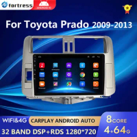 2 Din Android 10 car radio PX6 For Toyota Land Cruiser Prado J 150 2009-2013 car radio multimedia GPS Navigation auto audio 2din