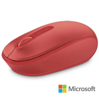 【Microsoft 微軟】無線行動滑鼠 1850(火焰紅)