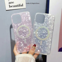 Magsafe gradient flashing glitter phone case suitable for iPhone 15 14 11 12 13 Pro Max soft shock-absorbing case