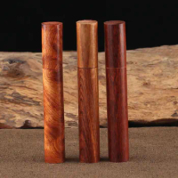Vintage Rosewood Stick Incense Tube Incense Holder Storage Box For Joss-stick Sandalwood Line Incense Tub Accessories Tools