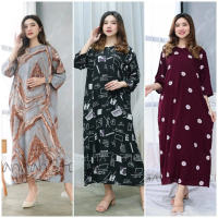 Daster Gamis Lengan Tangan 3/4 Panjang Semata Kaki Busui Jumbo LD 120 Murah
