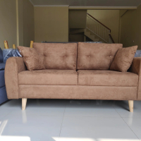 Sofa Tamu • Sofa Retro • Sofa Dua Dudukan Busa Furniture Kayu Jati