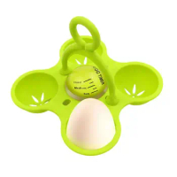 Egg Boiler Holder Silicone Egg Steamer Tray High Temperature Resistant Egg Tray Food Grade Complementary Food Tools for Kitchen