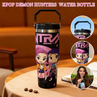 KPOP Demon Hunter Cartoon Ice King Cup Single Drink Cup Stainless Car Vacuum Cup Handheld C2C0