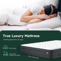 Queen Size Mattress, 10 Inch Hybrid Queen Mattress in a Box, 3 Layer Premium Foam with Pocket Springs for Motion Isolation