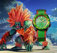 Seiko 5 Sports SRPF23K1 Street Fighter Blanka Call Of The Wild Dual Tone Nylon Strap Limited Edition
