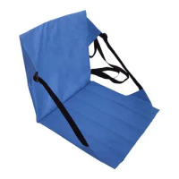 Folding Floor Chair With Back Support Foldable Bleacher Cushion Stadium Cushion With Backrest Compact Seating For Travel And