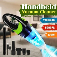 120W 6500pa Car Vacuum Cleaner Car Handheld Vacuum Cleaner Wet &amp; Dry Dual Use Portable Vacuum Cleaners Auto for Home Office