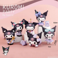 FGCkrp Figur Mini Figure Chibi Kuromi Party Sanrio Maid Lolita Blind Box Dekorasi Miniso Figur Toppe