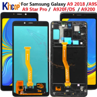 For Samsung Galaxy A9 2018 A9s A9 Star Pro SM-A920F/DS LCD Display Touch Screen Digitizer with frame for Samsung A920 lcd