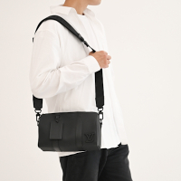 LV M59255 CITY KEEPALL 粒紋小牛皮斜背包/波士頓包(黑)