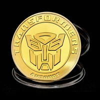 變形金剛紀念章鍍金幣 復仇者聯盟2硬幣漫畫文化禮物鋼鐵俠