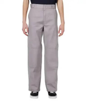 DICKIES - Loose Fit Double Knee Pants, Silver - Celana Kerja (Inseam 32 Inch) 28 SILVER