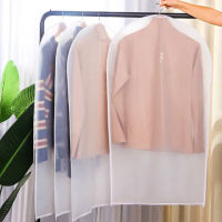 【A1】透明衣服防塵袋 5入 60*80CM(短上衣夾克防塵罩 西裝套防塵袋 收納袋 掛衣袋 防皺防塵防潮服裝保護罩)