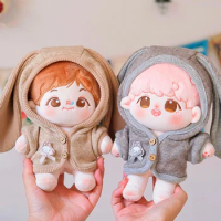 Handmade 5pc/set Cute Tiger No Attribute 20/15cm Doll Clothes Bunny Coat Dolls Outfit Gifts