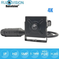 4K POE MINI IP Camera 5MP P2P Small Indoor Home Audio Surveillance Video Security Cameras HD 8MP Micro IPCam