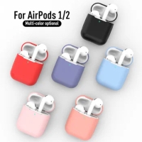 Silicone Earphone Cases For Airpods 2 Generation Case Cover Headphone Accessories Protective Box For Apple Airpods 2 Case Bag