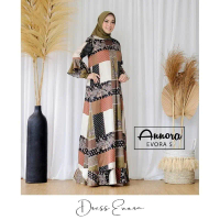 Gamis Dress Muslim Maxmarra Motif EVORA by Annora