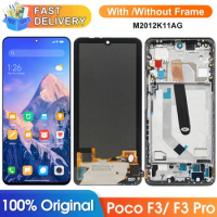 Super Amoled Poco F3 Screen Replacement, for Xiaomi Poco F3 M2012K11AG Lcd Display Digital Touch Screen Assembly for Poco F3 Pro