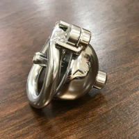 Stainless Steel Male Chastity Cage Small Men's Locking Belt Restraint Device 160 Chastity Cage Sex Toy