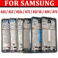 Alam Sekitar Depan LCD Perumahan Bingkai Bezel Plat, Bahagian Pembaikan Gantian, Untuk Samsung A33, 