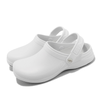 Skechers 工作鞋 Riverbound-Pasay 女鞋 全白 防水 抗油 抗滑 輕量 涼拖鞋 108067WHT