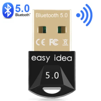 USB Bluetooth Adapter 5.0 Bluetooth Receiver 5.0 Dongle High Speed Transmitter Mini Bluetooth USB Adapter For PC Computer Laptop