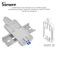 Sonoff DR - Sonoff DIN Rail Tray with 4 Screws for Basic / RF / TH10 / TH16 / POW Switch for Sonoff Dual, Sonoff G1 Mounted Case