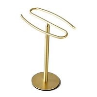 Gold Hand Towel Holder Stand Free-Standing Towel Rack Stainless Steel Towel Bar Rack Stand Tower Bar for Bathroom Vanity