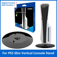 Vertical Stand For PS5 Slim Console Disc And Digital Edition Anti-Slip Holder For Cooling For Playstation 5 Slim Game Console