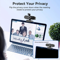 4K Webcam 1440P 2K Web Camera 1080P EMEET C60E Autofocus USB Computer Camera for Living/ Video Call/