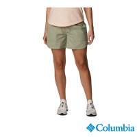 Columbia 哥倫比亞 女款-防潑短褲-灰綠 UAR51430GG / S22