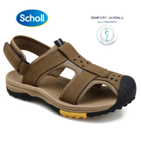 Scholl ผู้ชายรองเท้ากีฬากลางแจ้ง สกอลล์ Men's Sandals ป้องกันเท้าเดินป่ารองเท้าแตะกีฬาลุยรองเท้ารองเท้าชายหาด