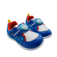 【樂樂童鞋】台灣製哆啦A夢電燈鞋(男童鞋 Doraemon 中童鞋 發光燈鞋)